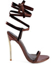 SMACKER STILETTO LACE UP SANDAL
