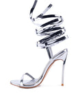 SMACKER STILETTO LACE UP SANDAL
