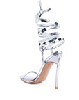 SMACKER STILETTO LACE UP SANDAL